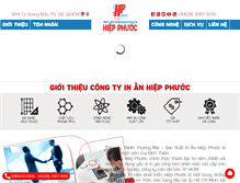 Tablet Screenshot of hiepphuoclabels.com.vn
